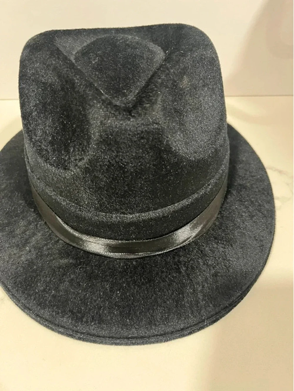 Black fedora hat Costume Velvet party new years
